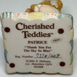 Cherished Teddies Figurine - Blue, Yellow, Green, Pink